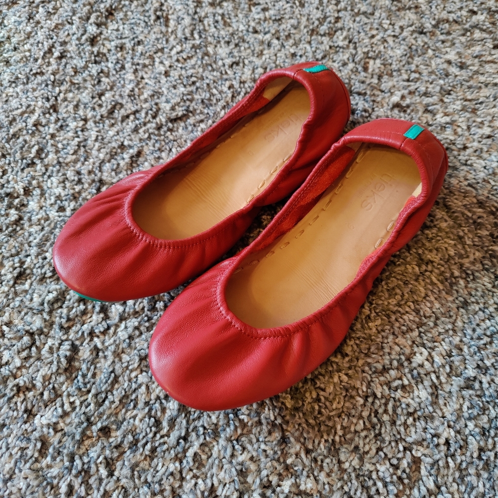Red Tieks by Gavrieli Flats